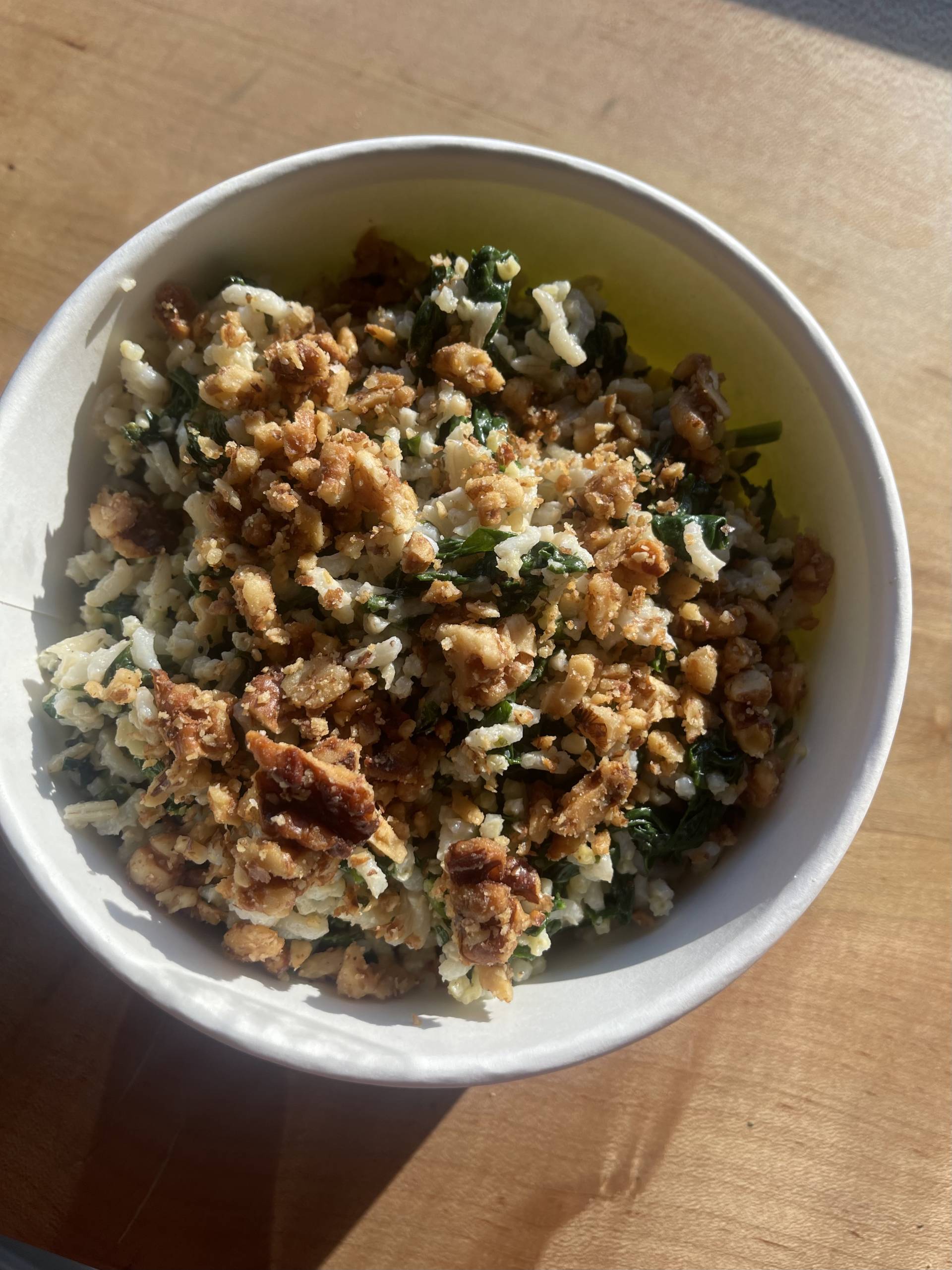 Lemon Brown Rice with Spinach