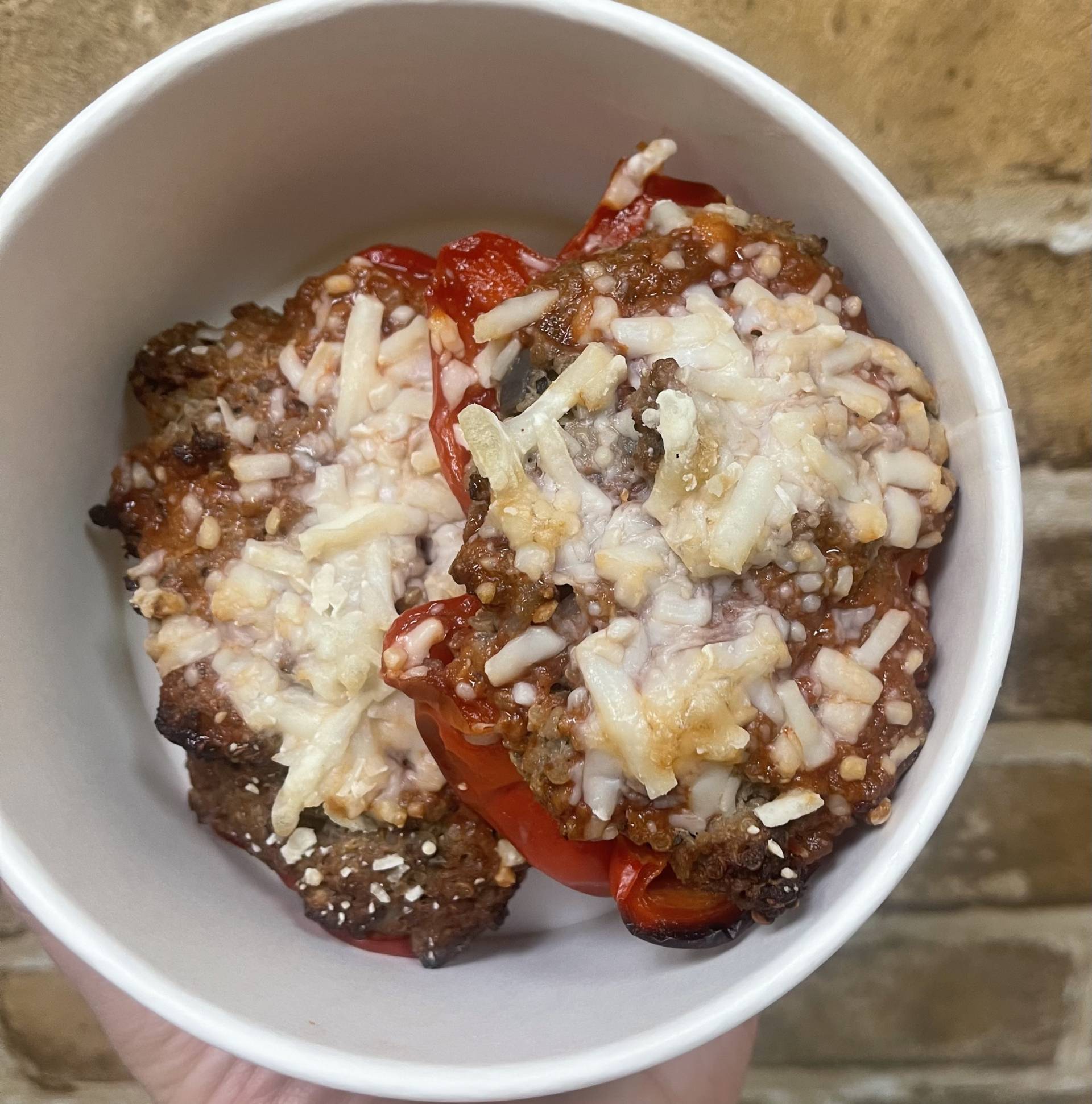 Stuffed Pepper with local Ground Beef