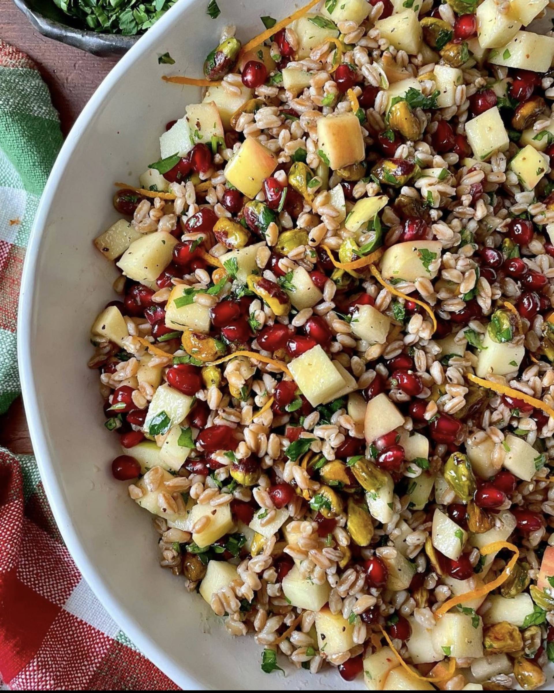 Farro Pomegranate  Salad