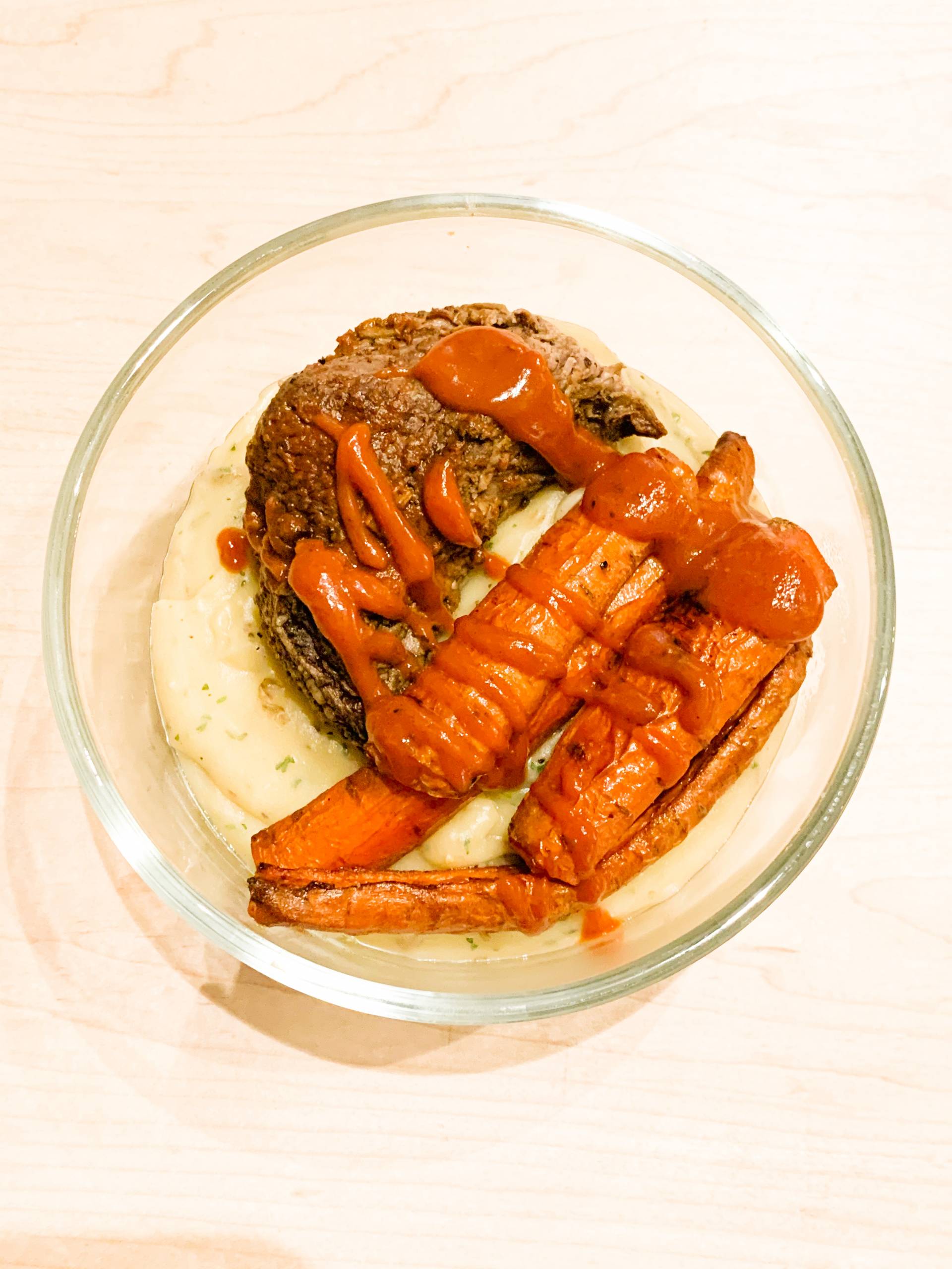 Red wine Braised Short rib With mash and Carrot