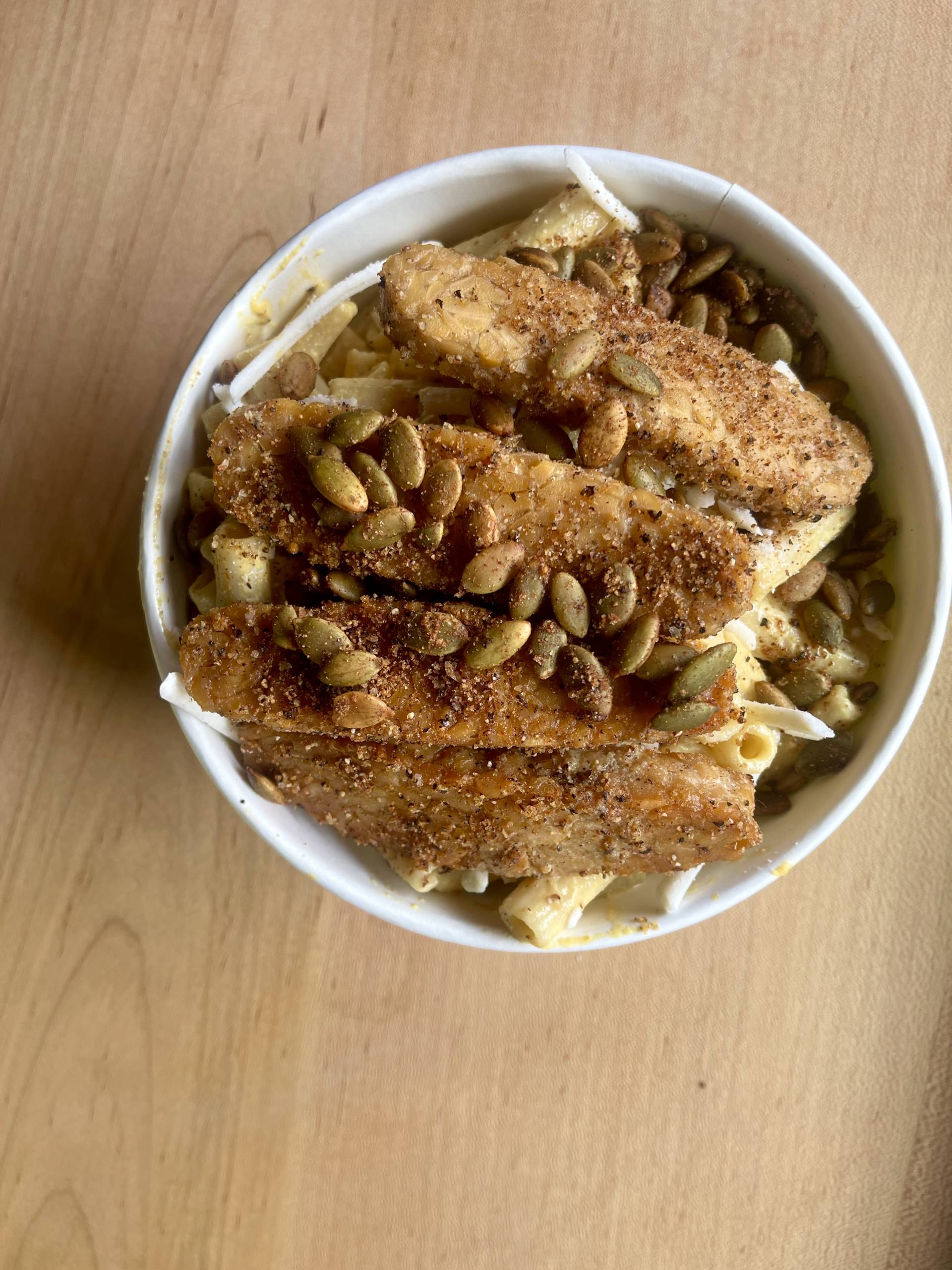 Pumpkin Alfredo with Tempeh