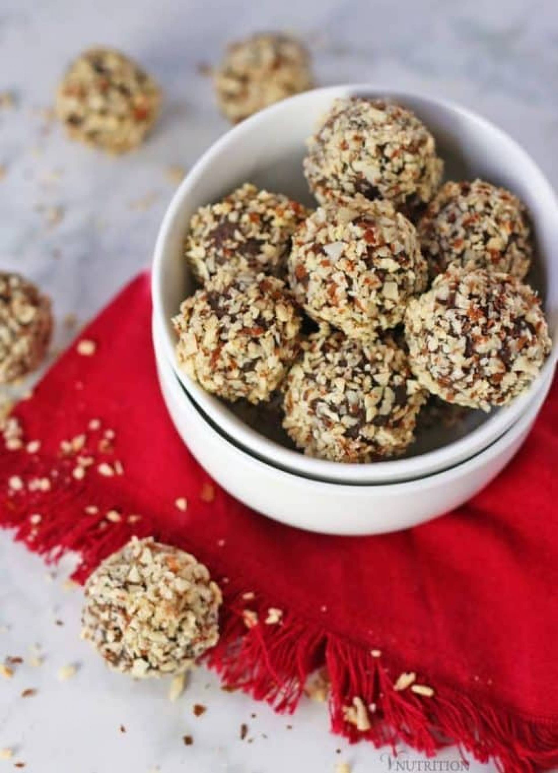 Macadamia Nut Cherry Protein Balls