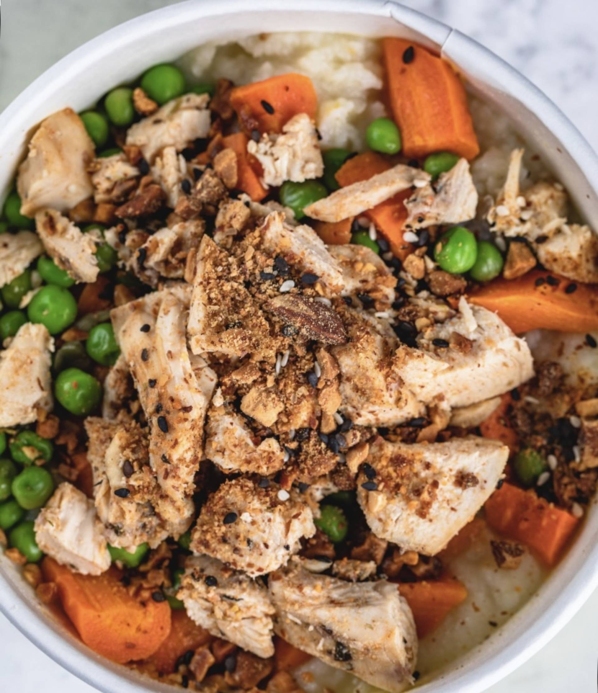 Mashed Potatoes and Cauliflower with Tempeh