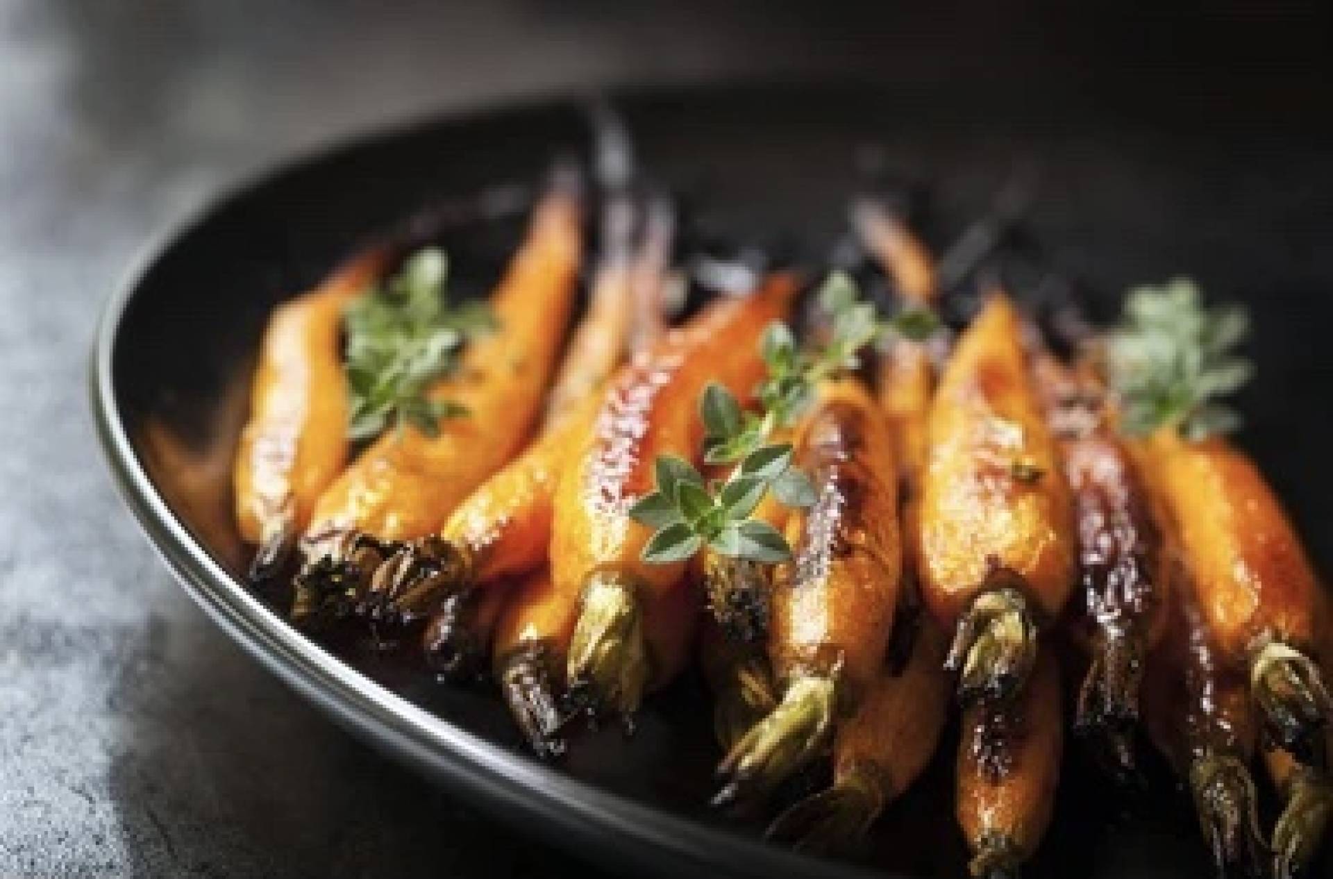 Brown Sugar Glazed Carrots with Brown Rice and Arugula