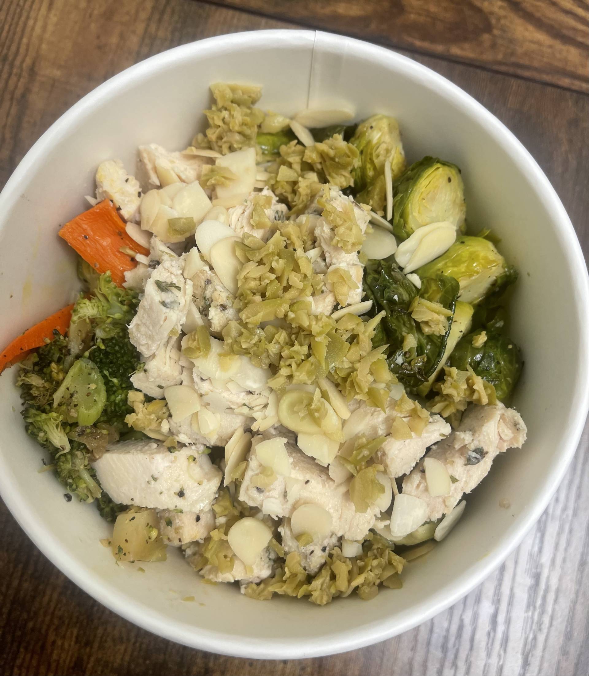 Roasted Chicken with Broccoli and Brussels