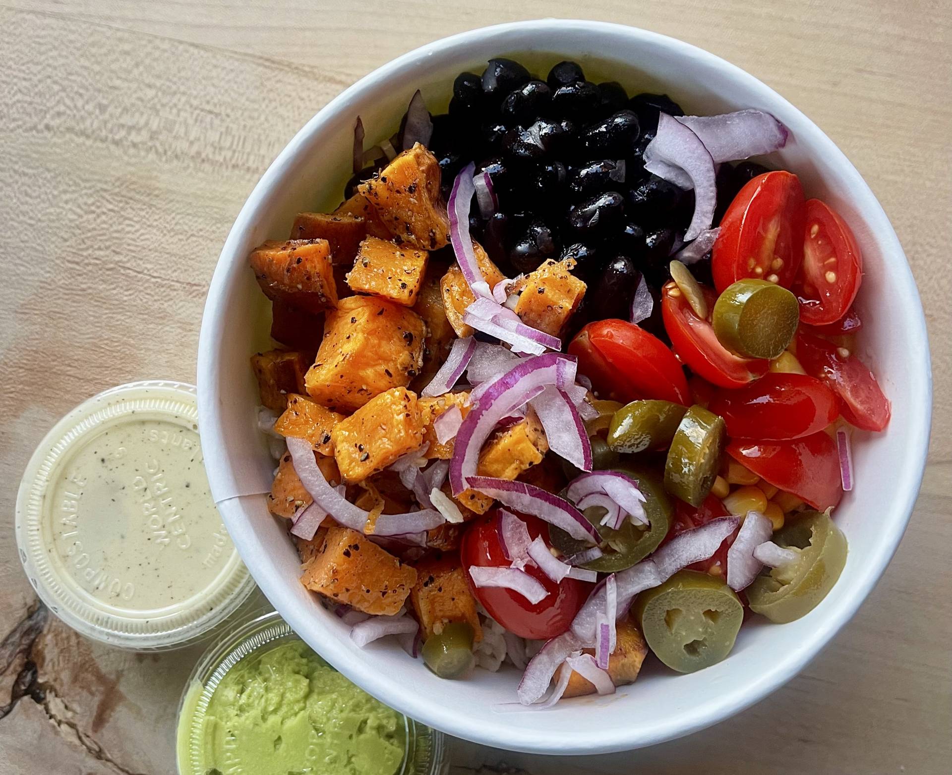 Sweet Potato Burrito Bowl with Tofu