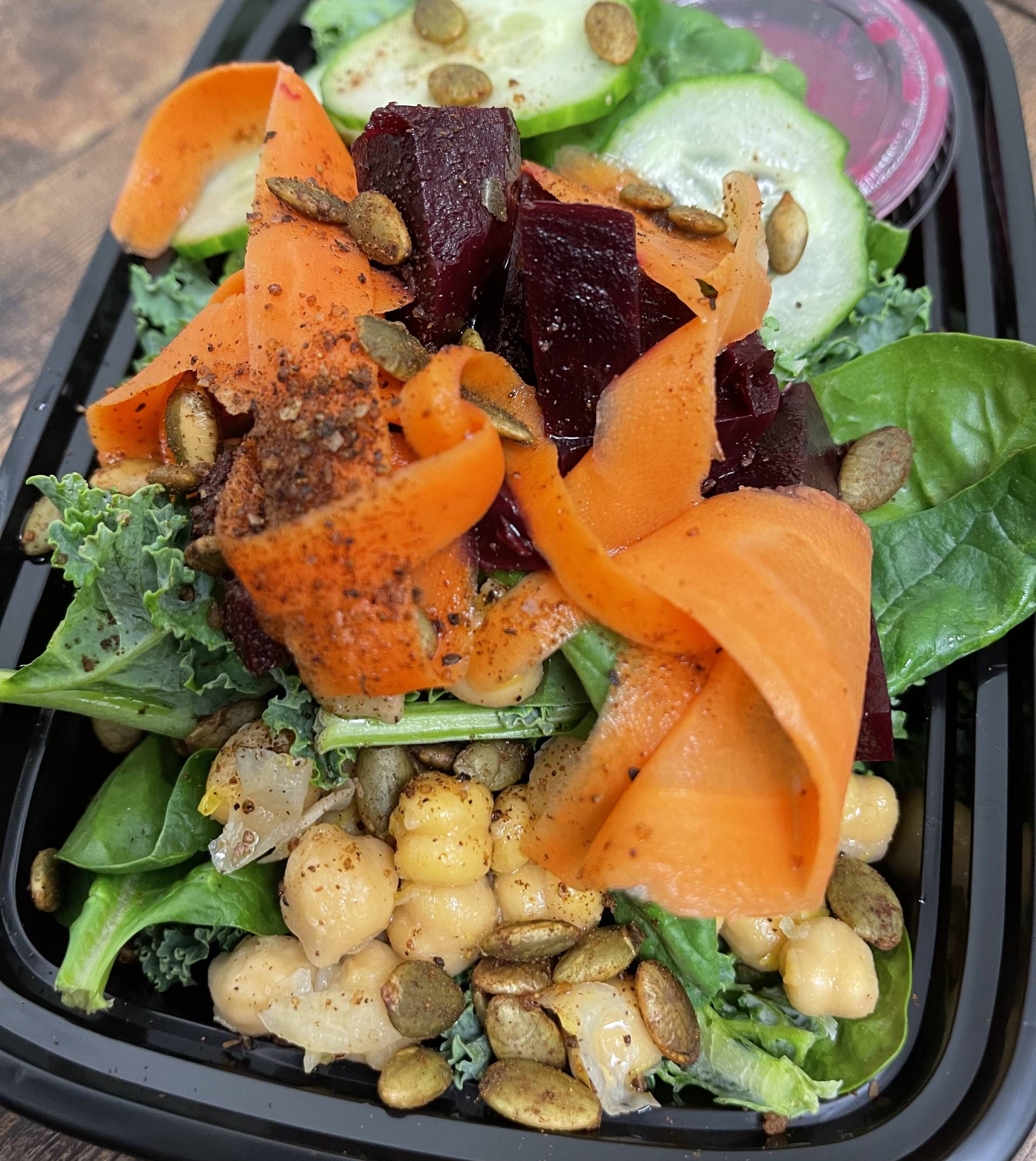 Spring Grain Bowl with Lemon Beet Vinaigrette