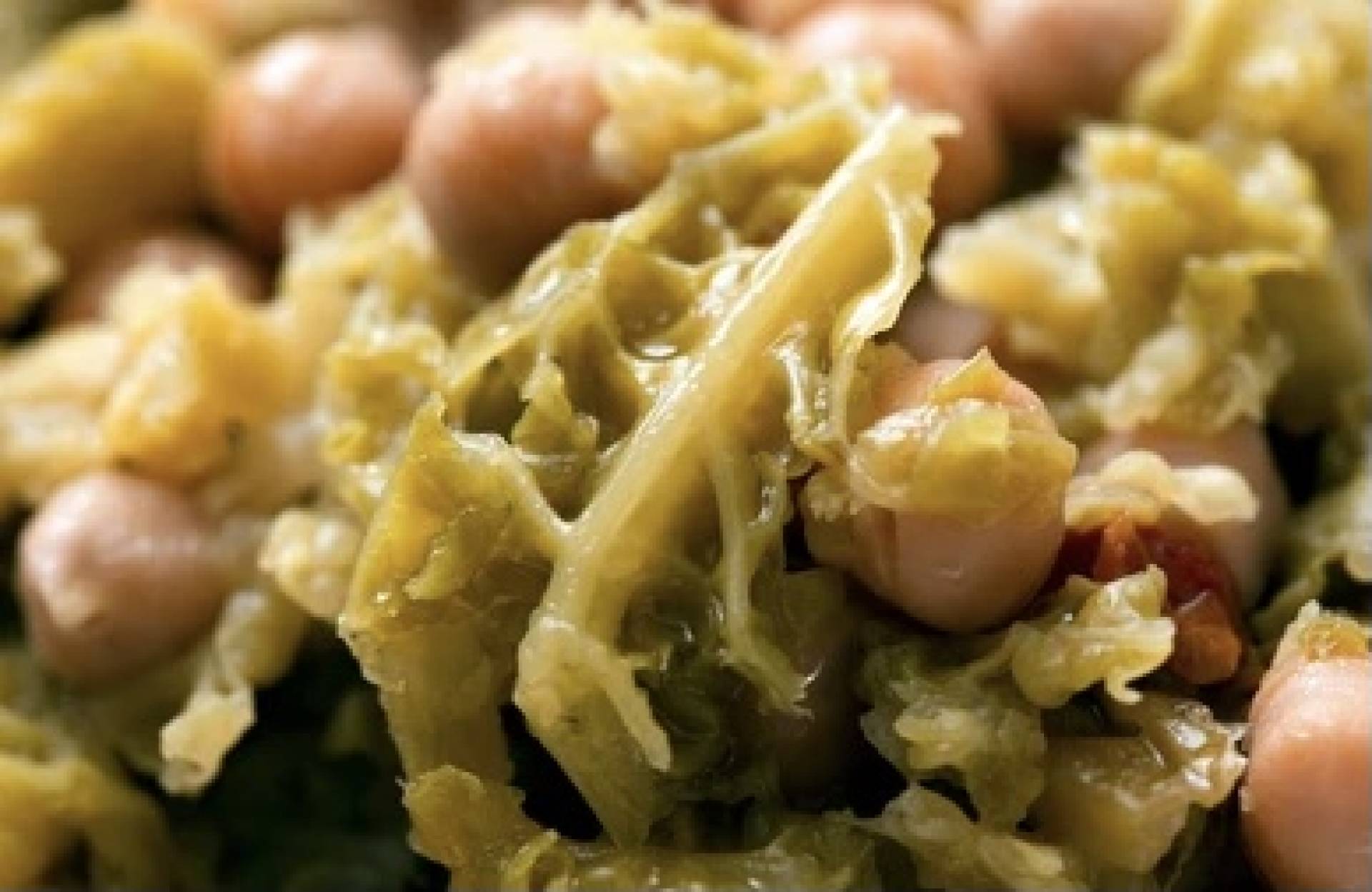 Golden Coconut Braised Cabbage with Chickpeas