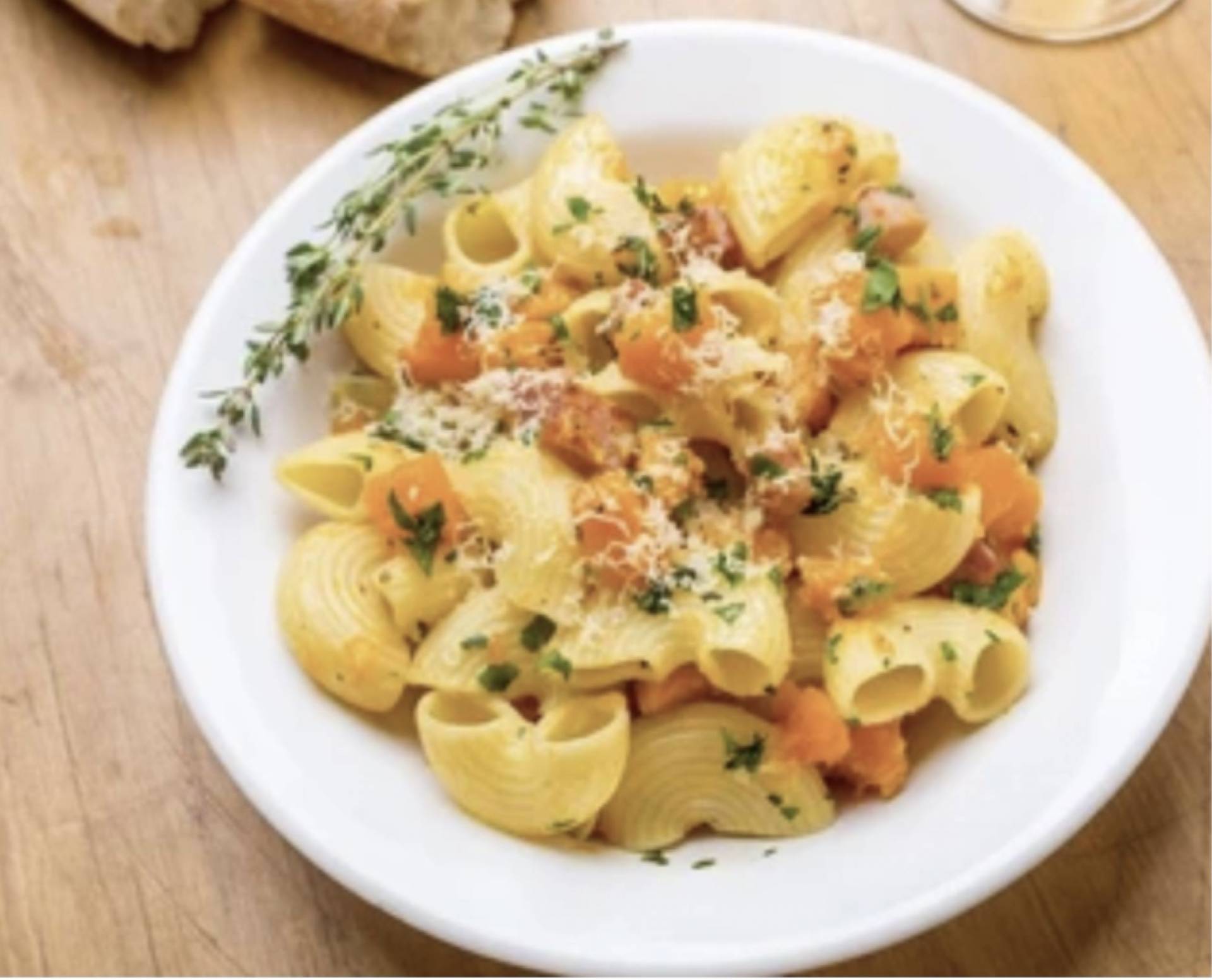 Sage Roasted Squash Pasta with local Beef