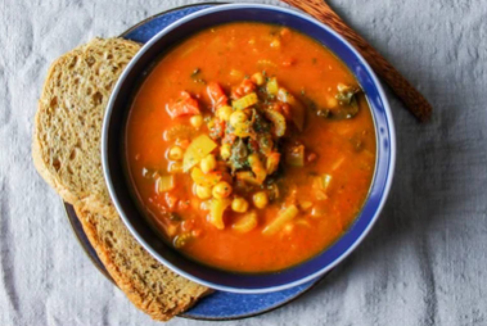 Harissa Bean and Millet Soup