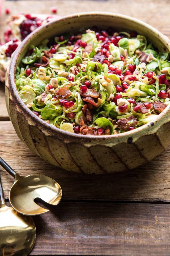 Shredded Brussels and Facon Salad