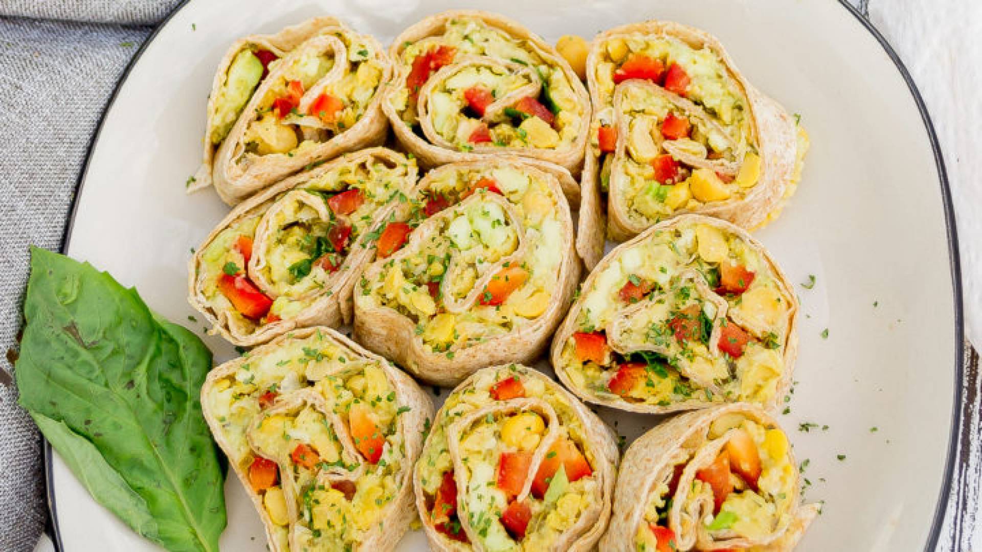 Curry Chickpea Salad Wrap