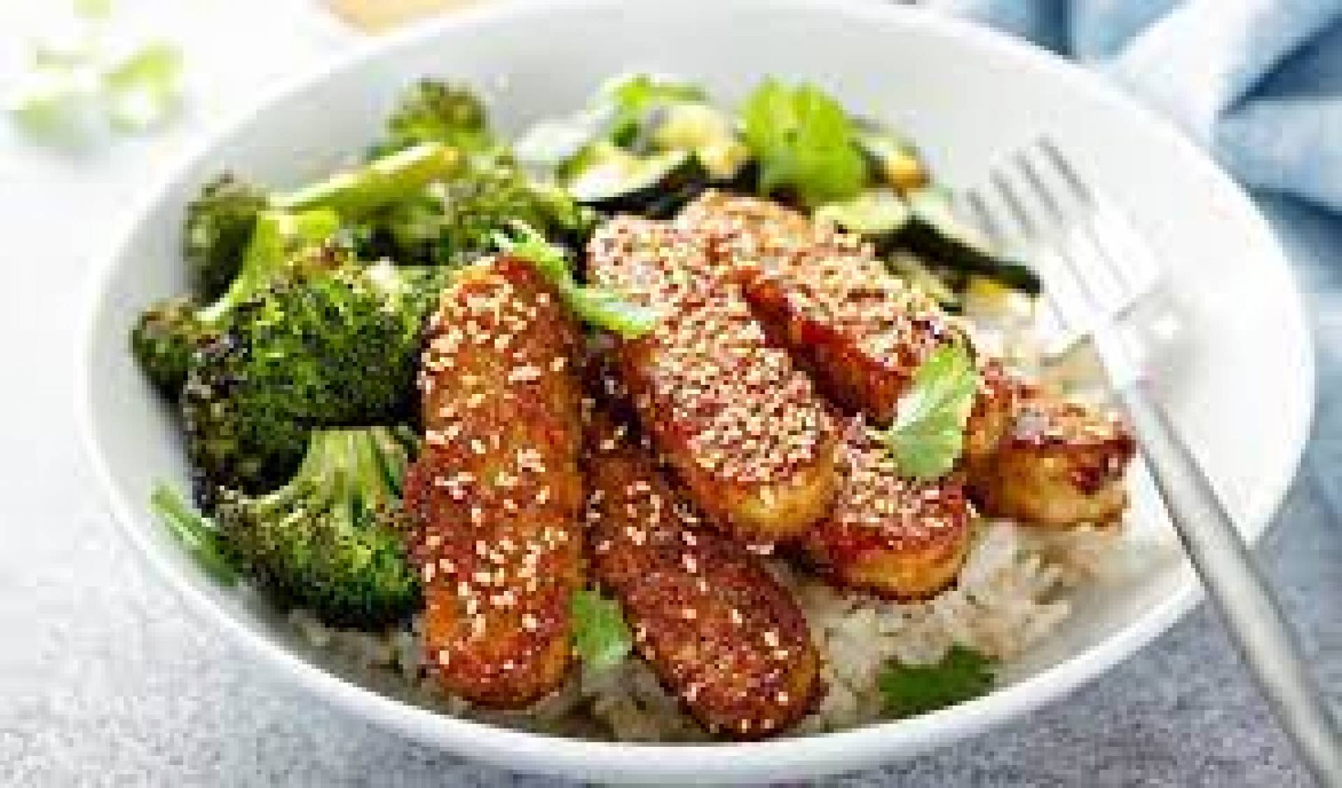 Teriyaki Tempeh and Broccoli