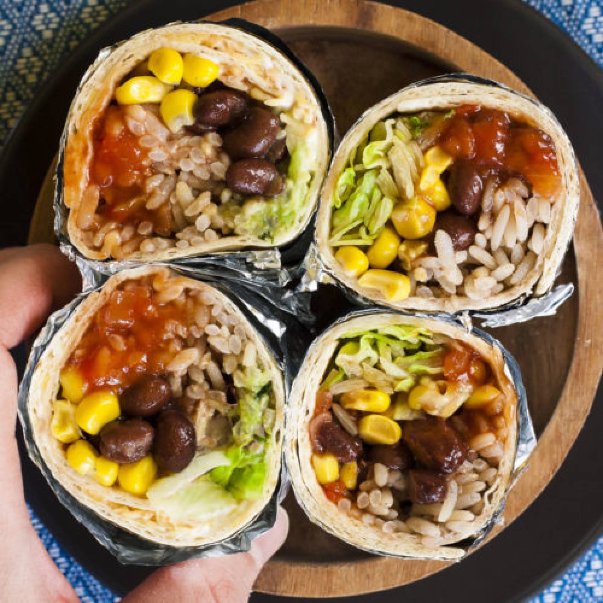 Bean and Veggie Burrito