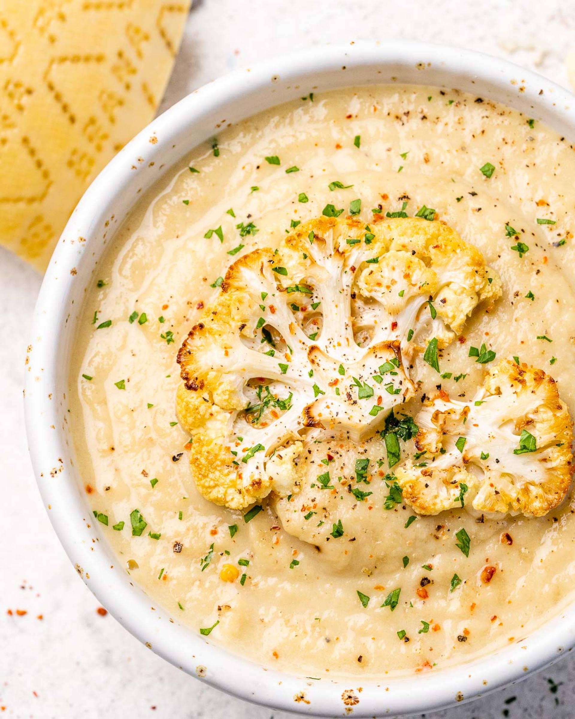 Creamy Potato Cauliflower Leek Soup