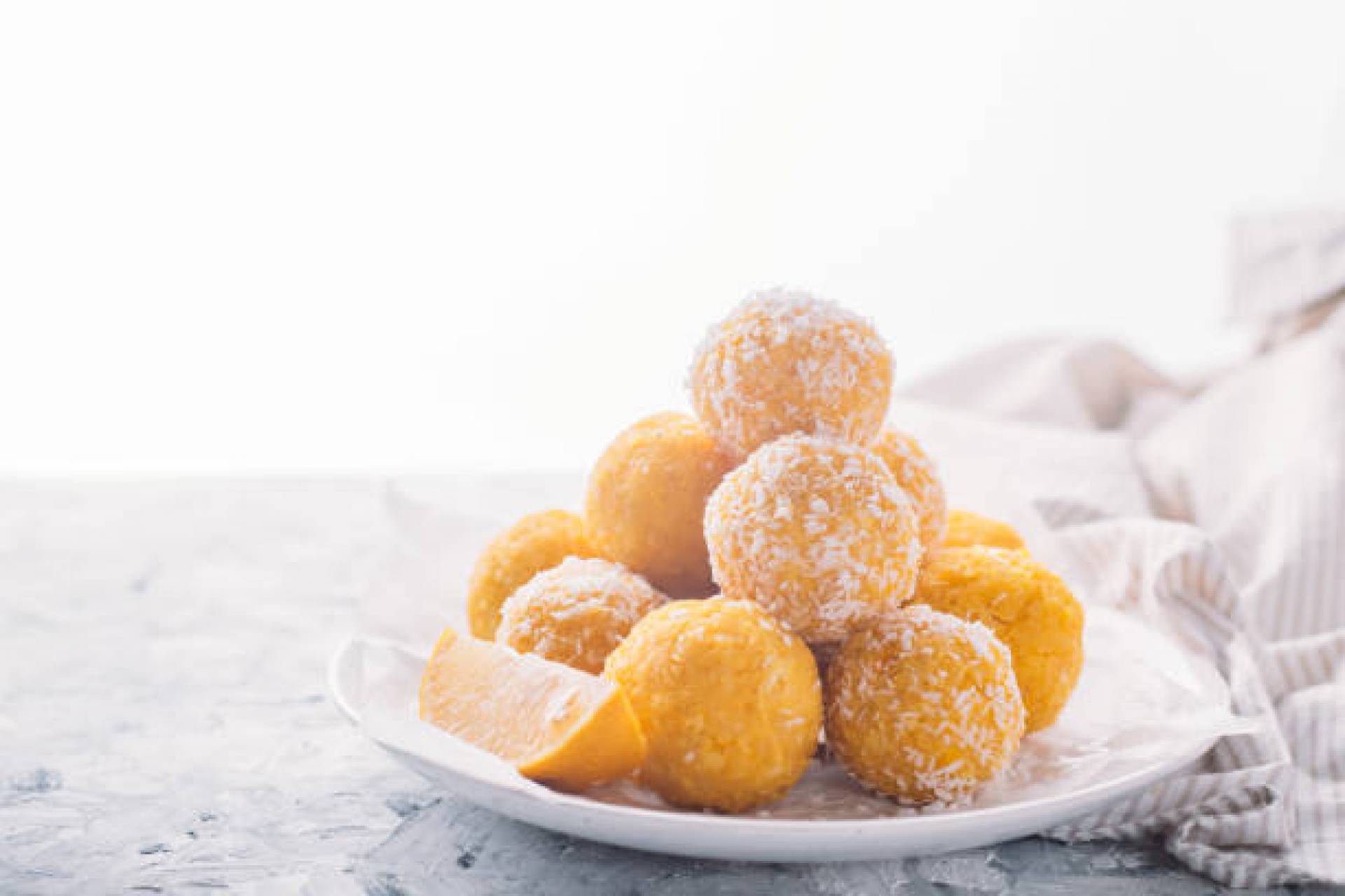 Coconut Lemon Protein Balls