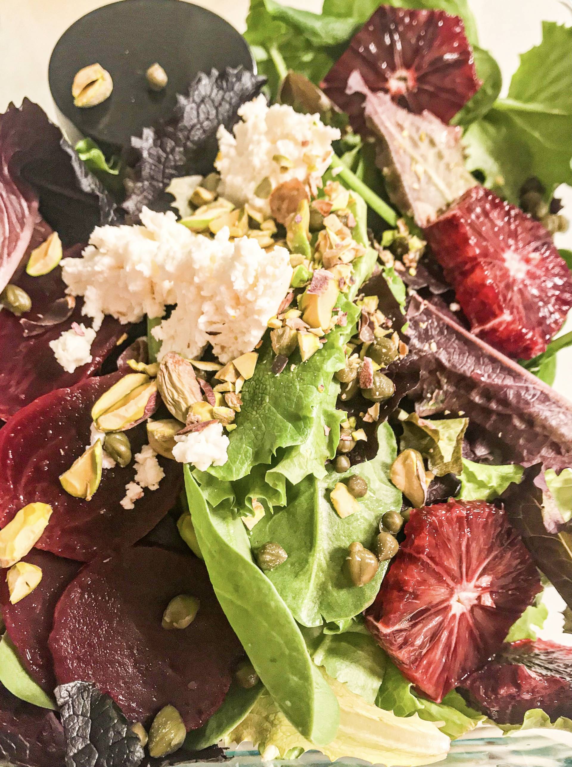 Frisée Beet Salad with Citrus and Goat cheese