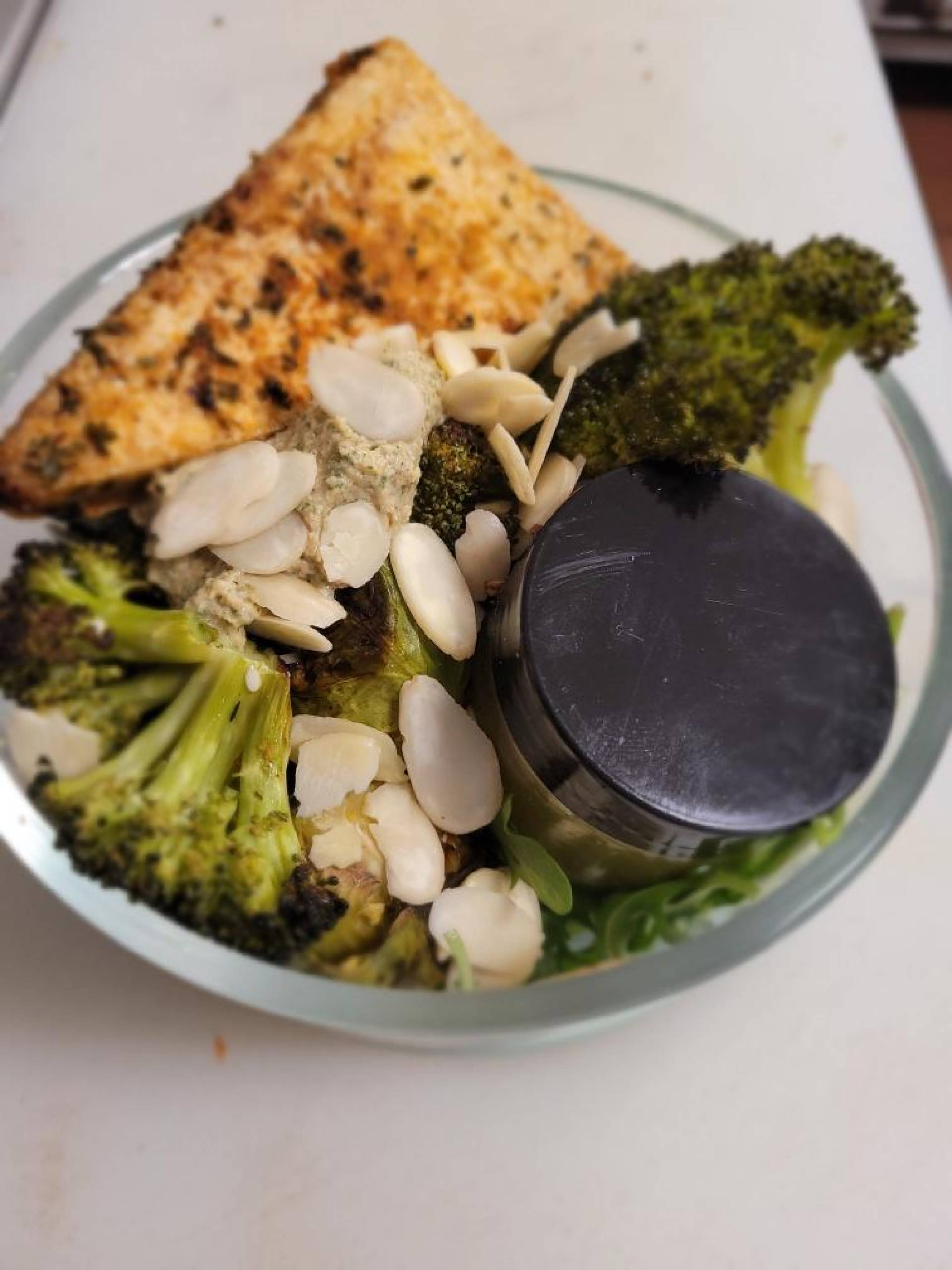 Roasted Tofu with Broccoli and Brussels